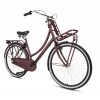 Vélo Hollandais Popal Daily Dutch Basic+ N3 28 pouces Femmes 53cm Chêne Rouge