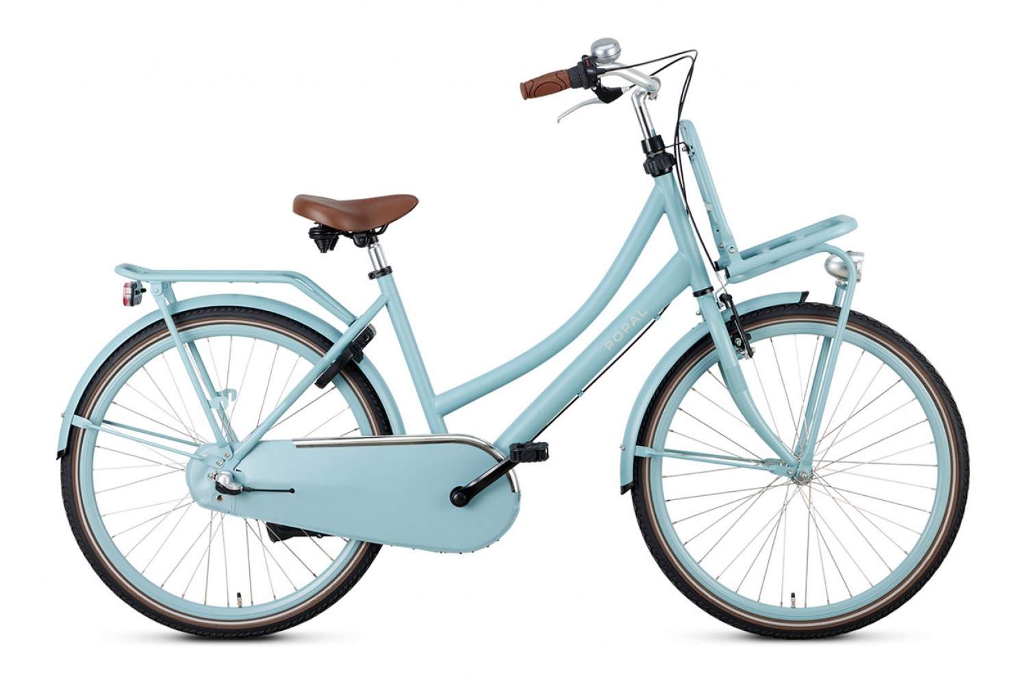 Vélo Hollandais Popal Daily Dutch Basic+ N3 26 pouces Filles Bleu Mat