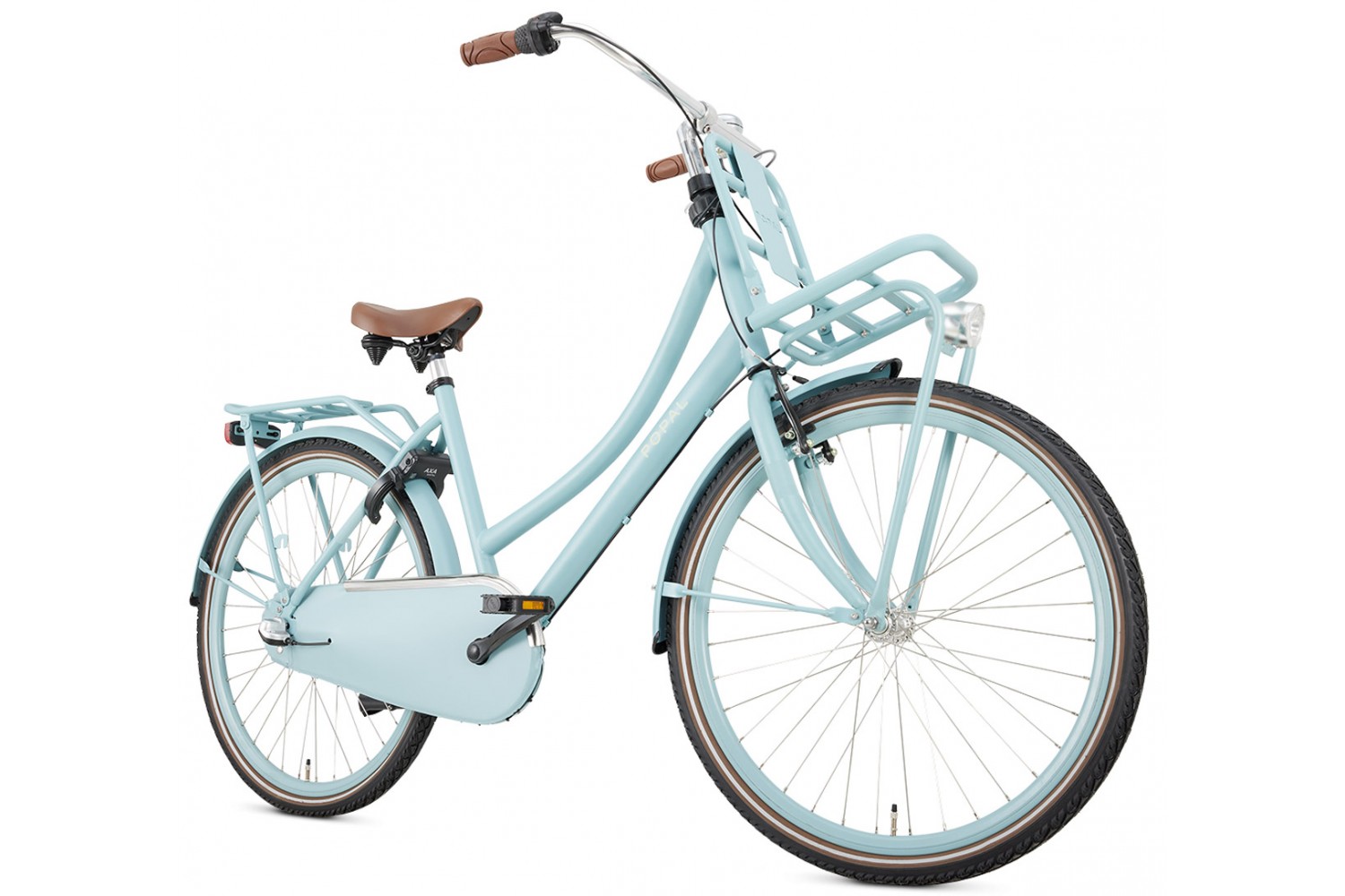 Vélo Hollandais Popal Daily Dutch Basic+ N3 26 pouces Filles Bleu Mat