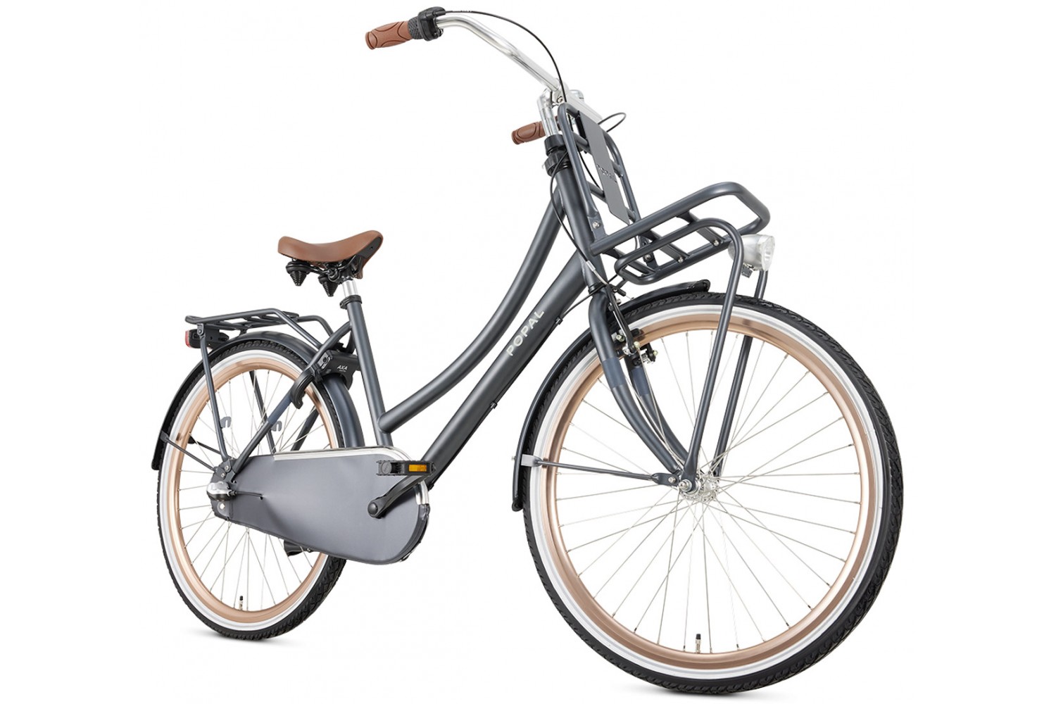 Vélo Hollandais Popal Daily Dutch Basic+ N3 26 pouces Filles Bleu Pétrole