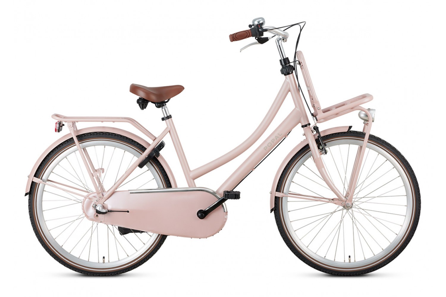 Vélo Hollandais Popal Daily Dutch Basic+ N3 26 pouces Filles Saumon Rose