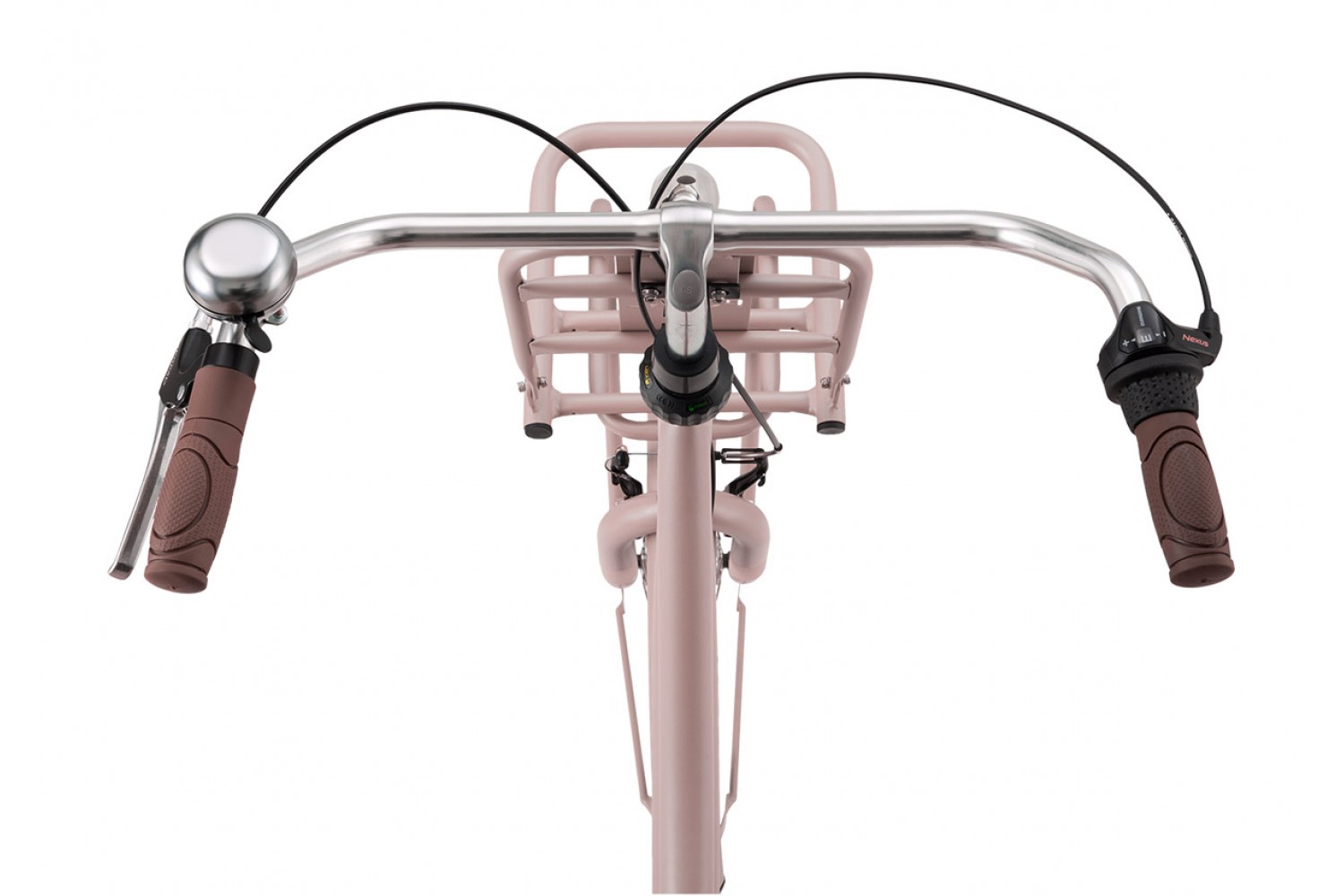 Vélo Hollandais Popal Daily Dutch Basic+ N3 24 pouces Filles Saumon Rose