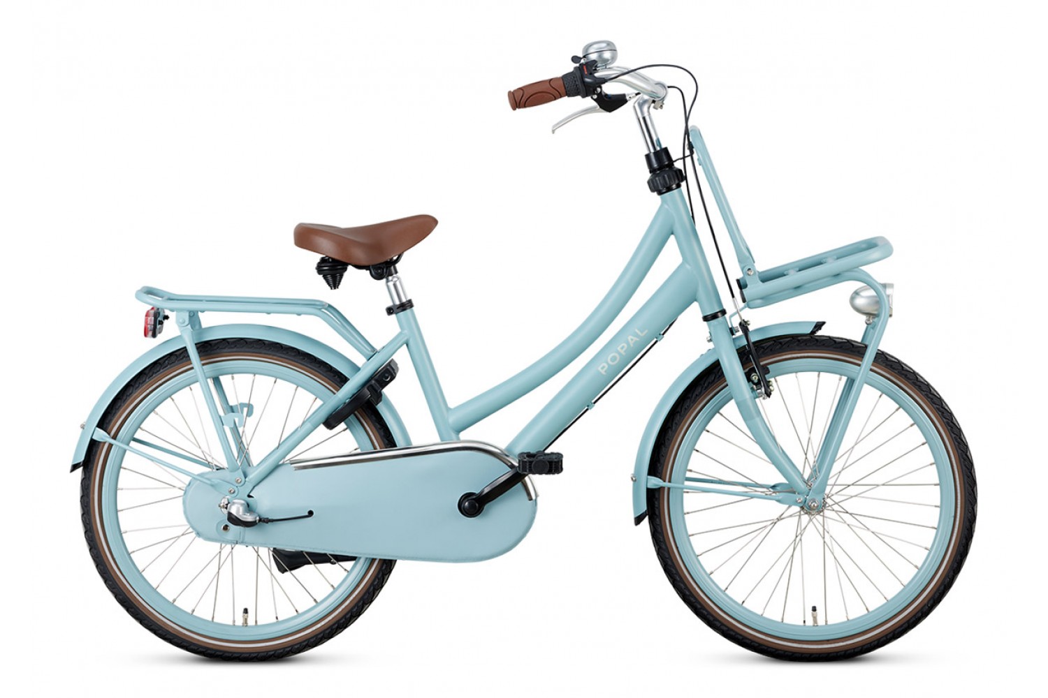 Vélo Hollandais Popal Daily Dutch Basic+ N3 22 pouces Filles Bleu Mat