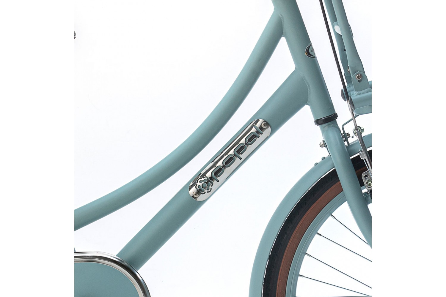 Popal Daily Dutch Basic Vélo de transport 22 pouces Filles Bleu mat Vélo Hollandais Popal Daily Dutch Basic 22 Pouces Filles Bleu Mat