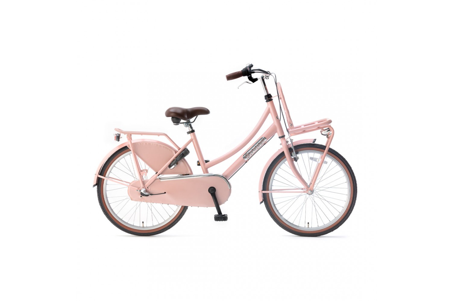 Popal Daily Dutch Basic+ Vélo de transport 22 pouces Filles Saumon Vélo Hollandais Popal Daily Dutch Basic+ 22 Pouces Filles Saumon