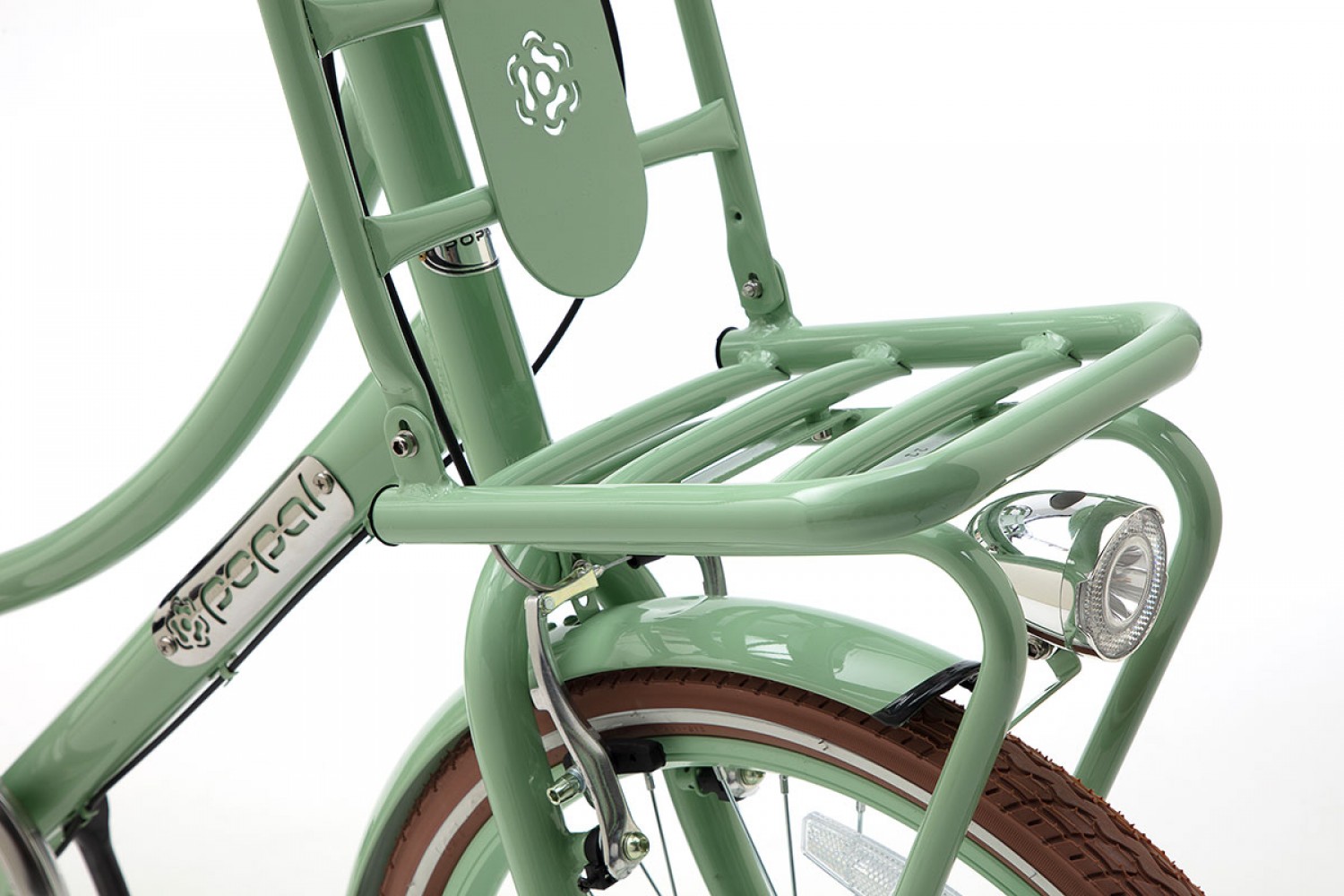 Popal Daily Dutch Basic+ Vélo de transport 22 pouces Filles Vert Pistache Vélo Hollandais Popal Daily Dutch Basic+ 22 Pouces Filles Vert Pistache