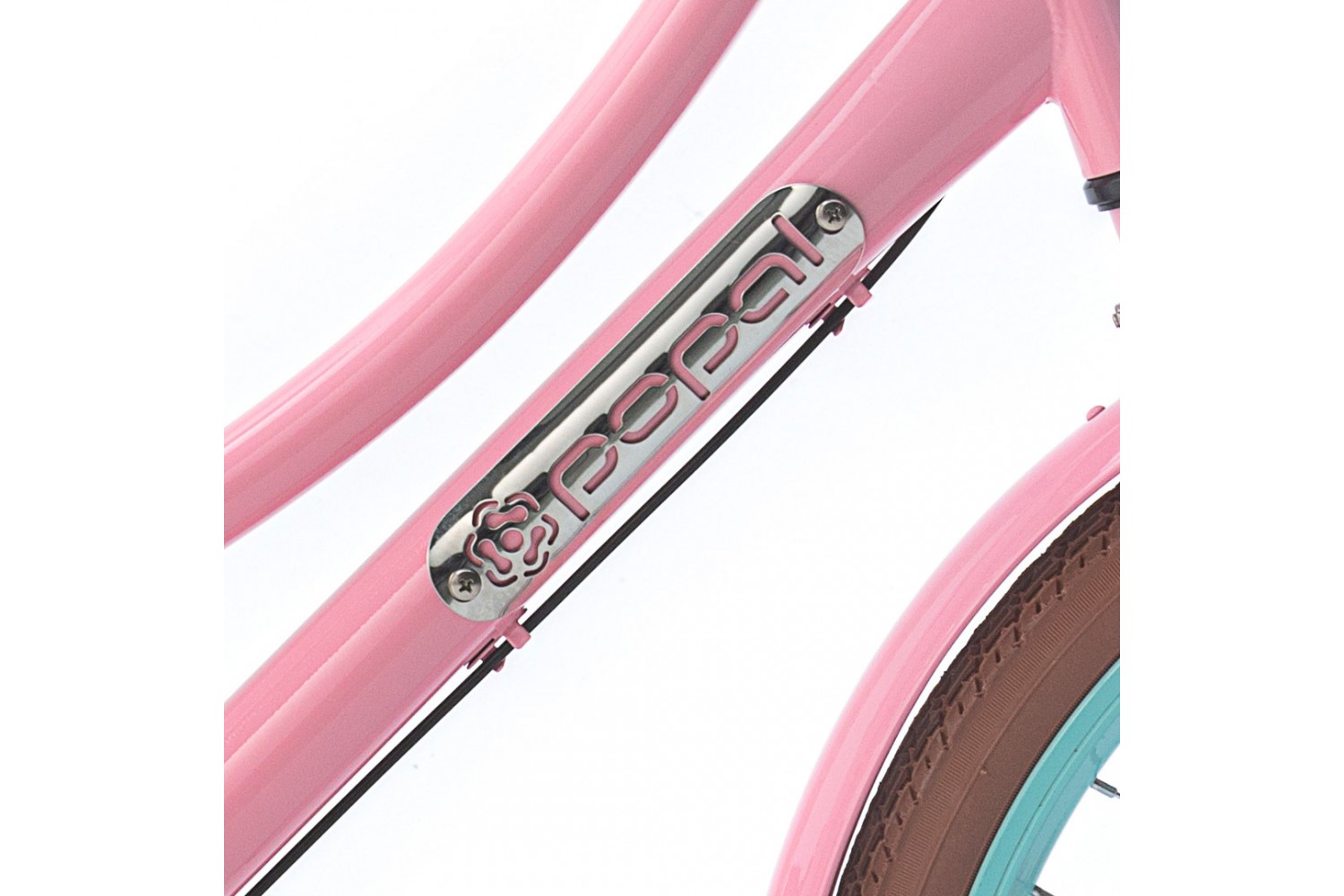 Popal Daily Dutch Basic+ Vélo de transport 22 pouces filles Menthe-rose Vélo Hollandais Popal Daily Dutch Basic+ 22 Pouces Filles Menthe Rose