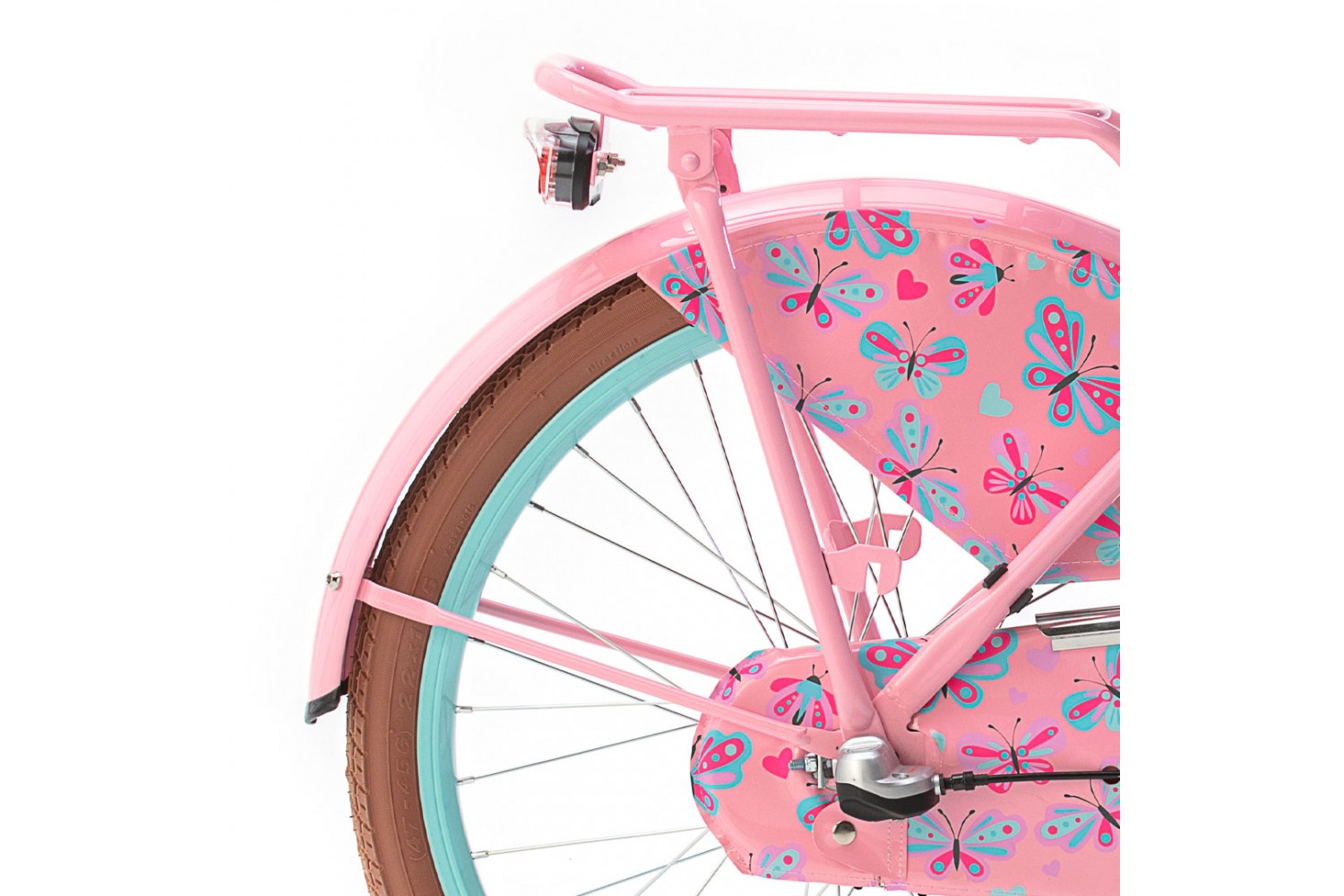Popal Daily Dutch Basic+ Vélo de transport 22 pouces filles Menthe-rose Vélo Hollandais Popal Daily Dutch Basic+ 22 Pouces Filles Menthe Rose