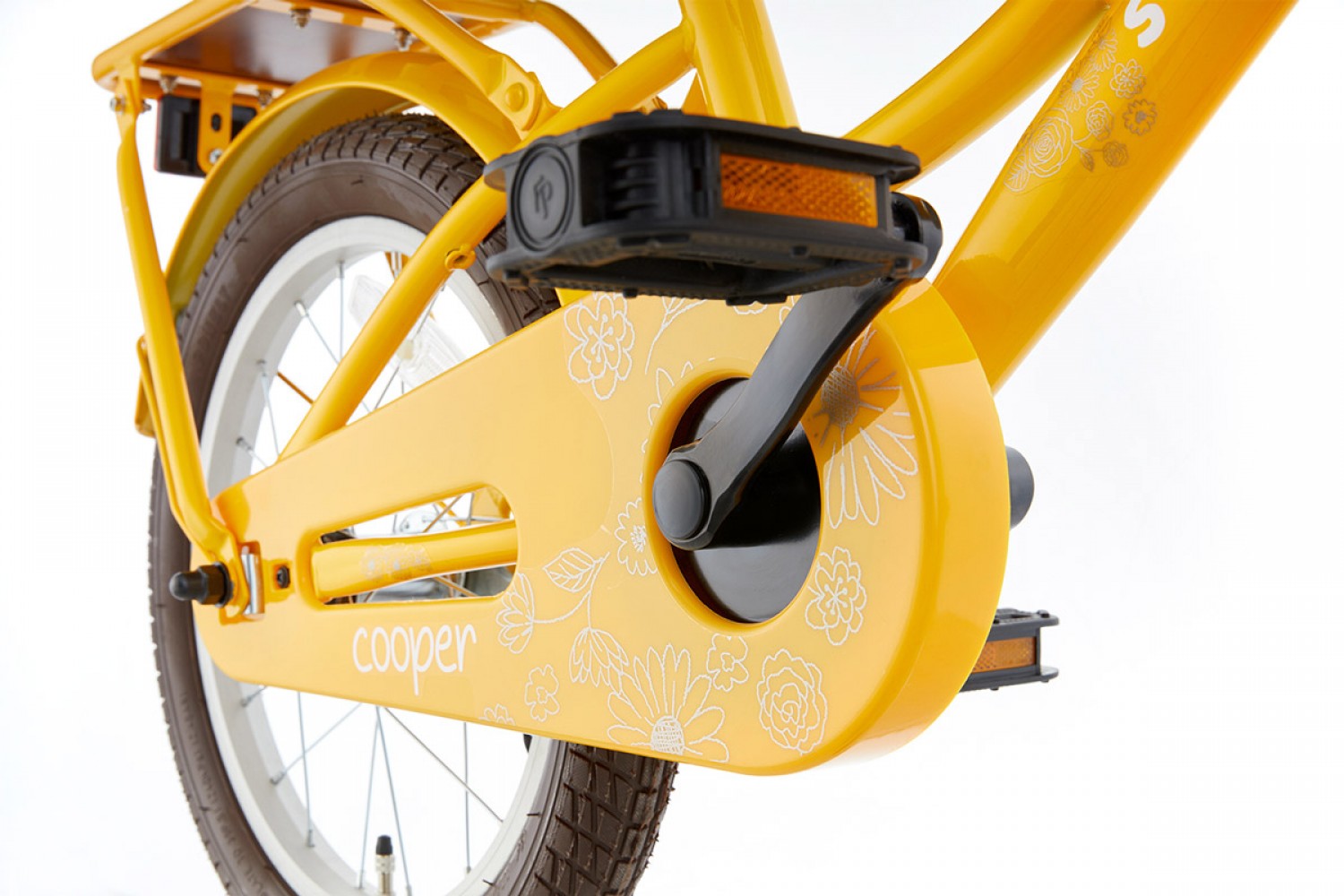 Vélo Enfant SuperSuper Cooper Bamboo 16 Pouces Filles Jaune