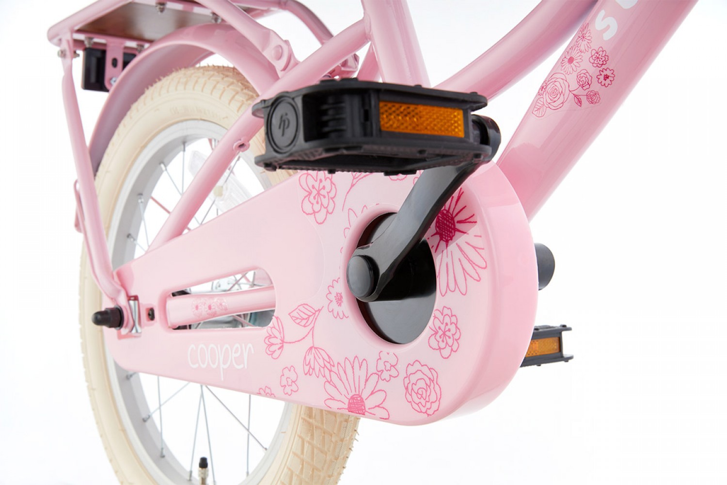 Vélo Enfant SuperSuper Cooper Bamboo 16 Pouces Filles Rose