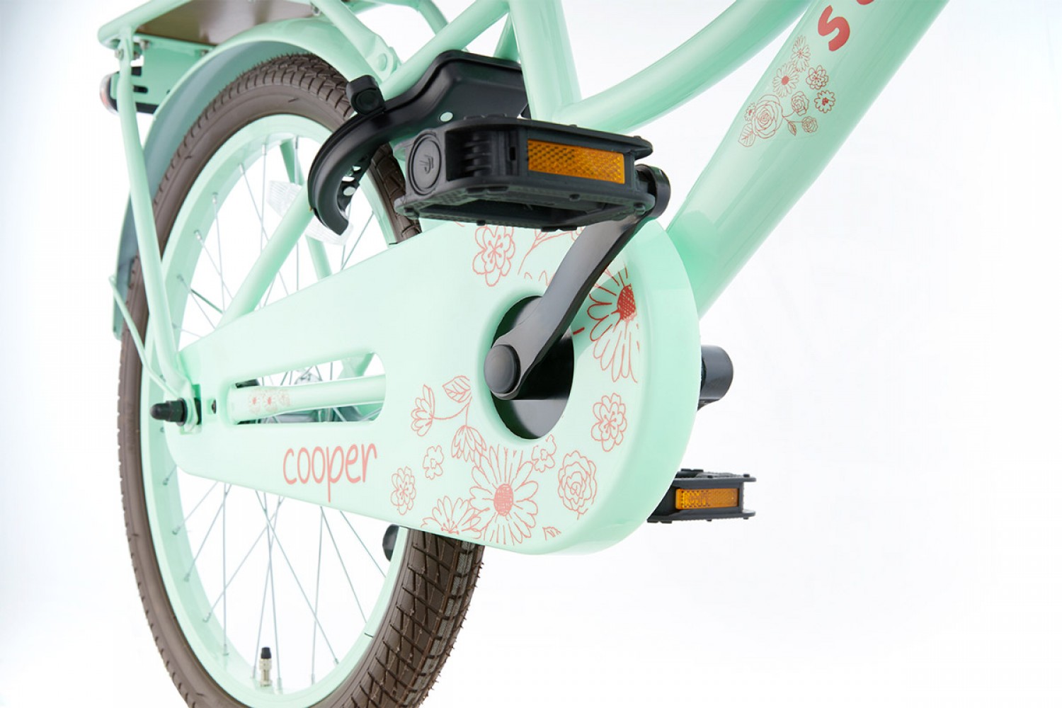 Vélo Enfant SuperSuper Cooper Bamboo 20 Pouces Filles Vert Pistache