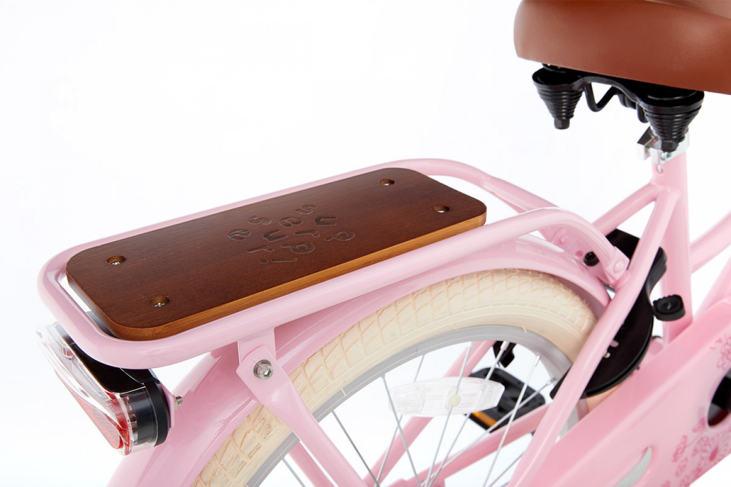 Vélo Enfant SuperSuper Cooper Bamboo 20 Pouces Filles Rose