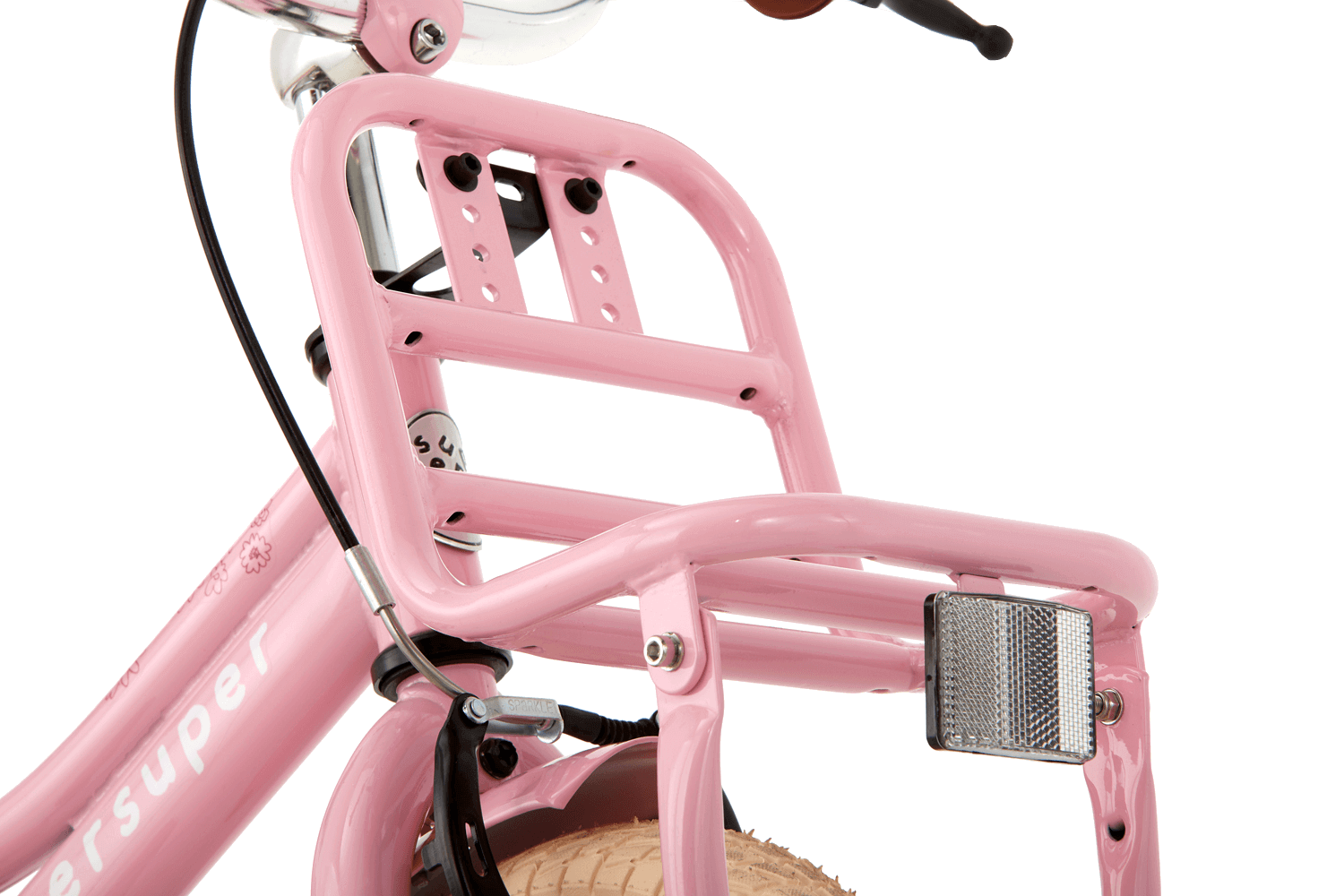 Vélo Enfant Supersuper Cooper 12 Pouces Filles Rose