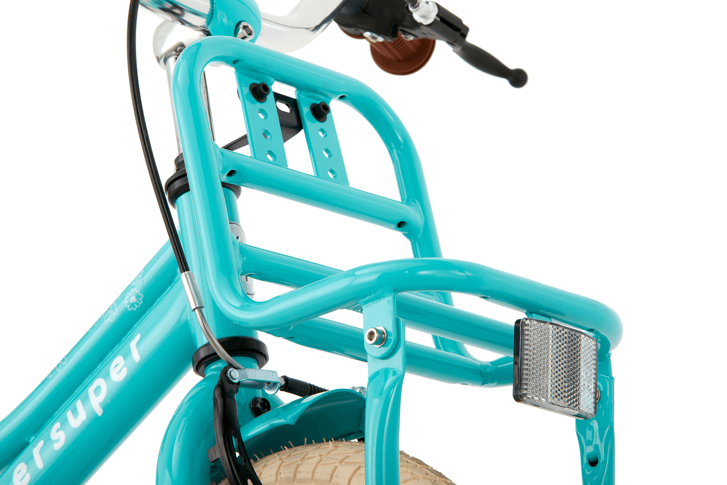 Vélo Enfant Supersuper Cooper 12 Pouces Filles Turquoise