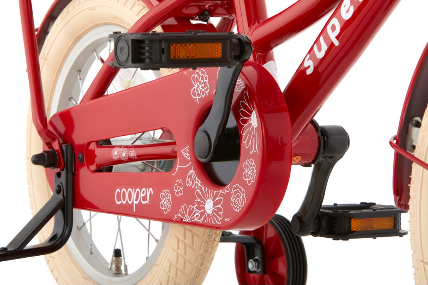 Vélo Enfant Supersuper Cooper 14 Pouces Filles Rouge