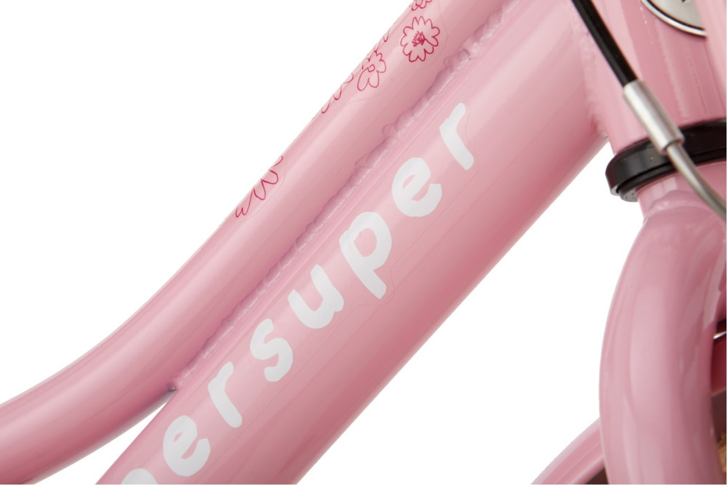 Vélo Enfant Supersuper Cooper 14 Pouces Filles Rose