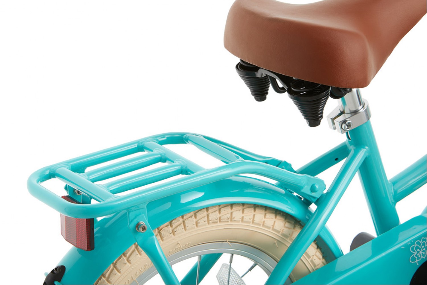 Vélo Enfant Supersuper Cooper 14 Pouces Filles Turquoise