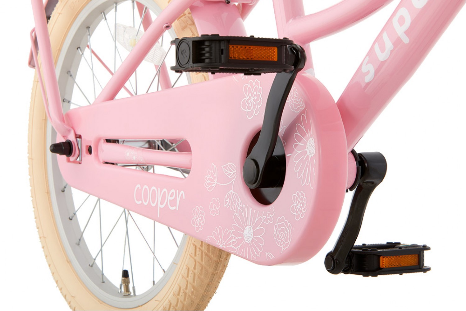 Vélo Enfant SuperSuper Cooper 18 Pouces Filles Rose