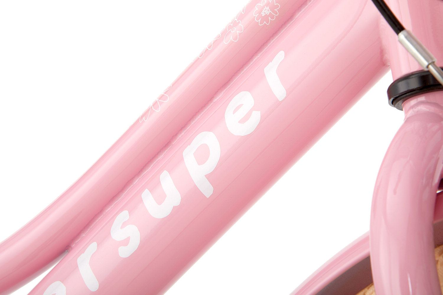 Vélo Enfant SuperSuper Cooper 18 Pouces Filles Rose