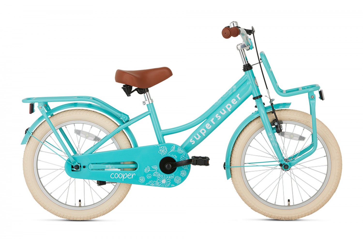 Vélo Enfant Supersuper Cooper 18 Filles Pouces Turquoise