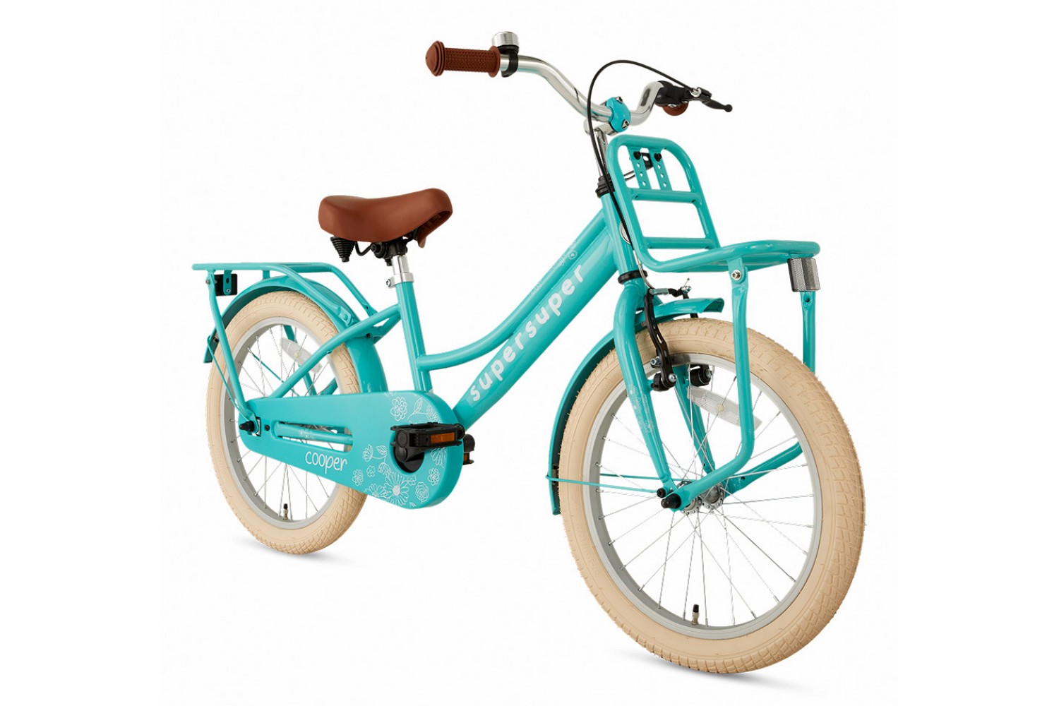 Vélo Enfant Supersuper Cooper 18 Filles Pouces Turquoise