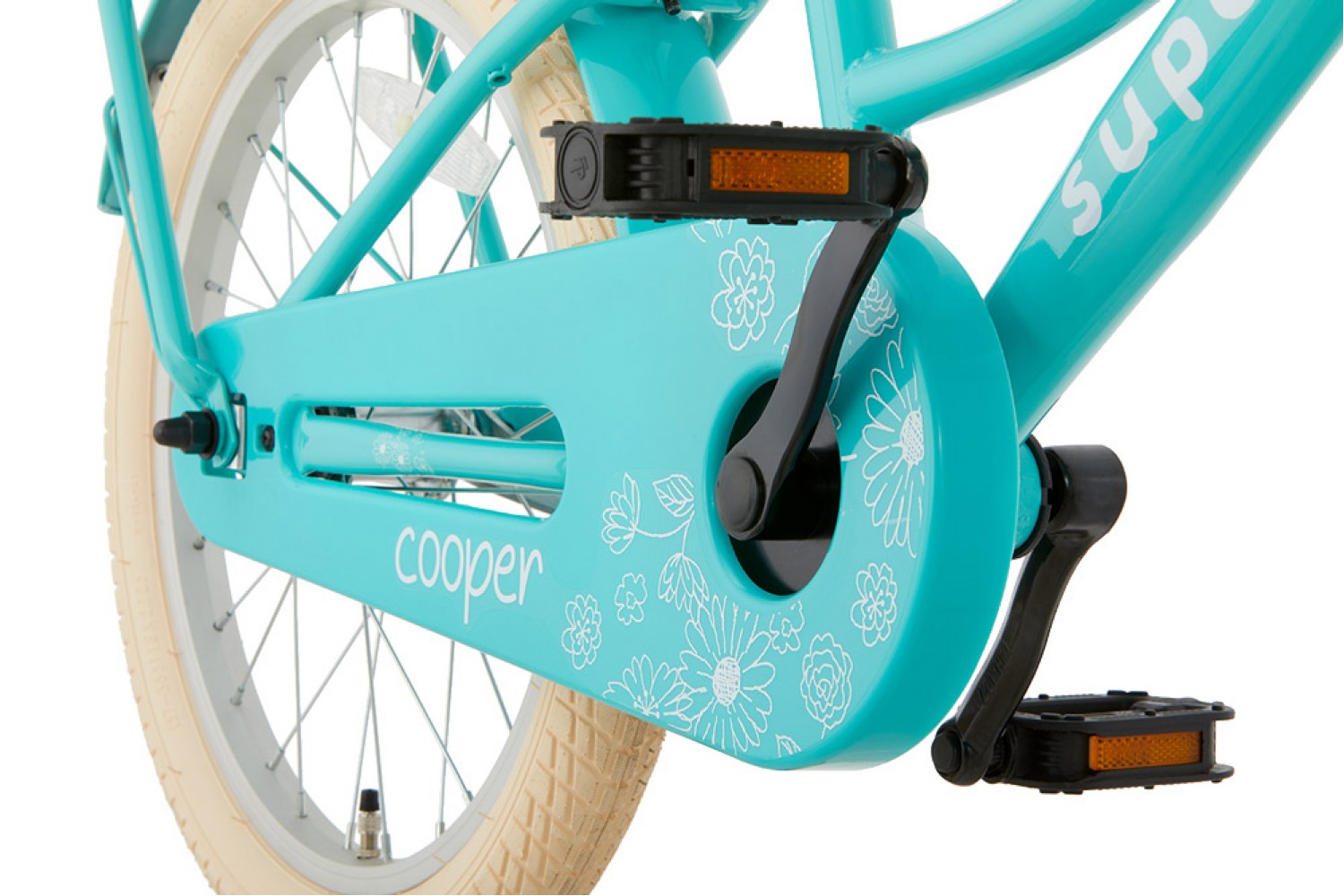 Vélo Enfant Supersuper Cooper 18 Filles Pouces Turquoise