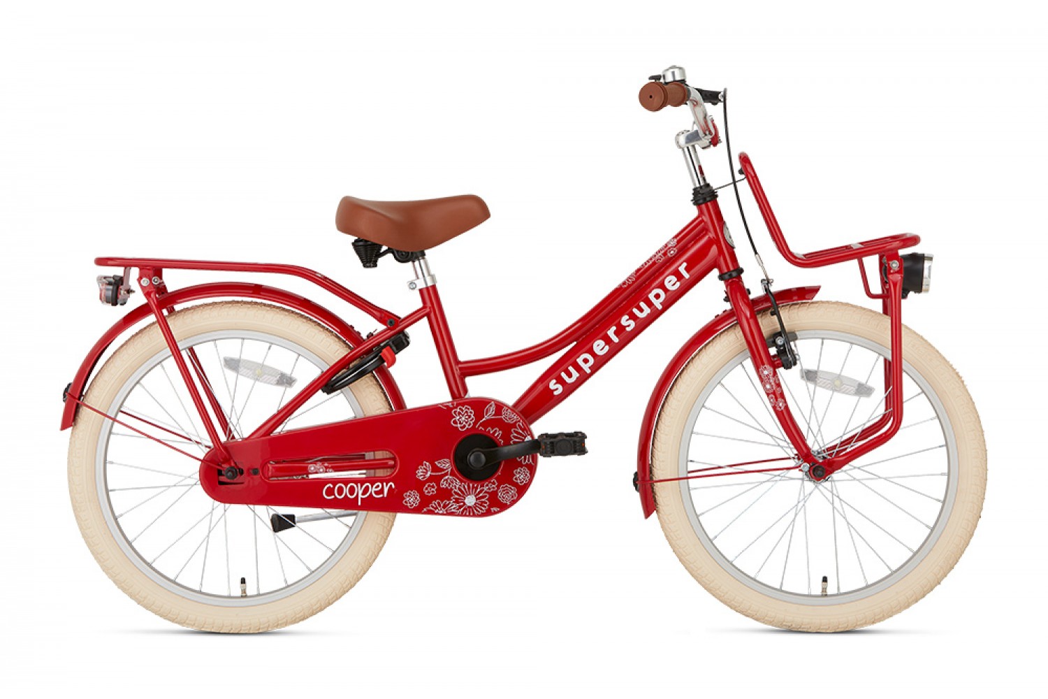 Vélo Enfant SuperSuper Cooper 20 Pouces Filles Rouge