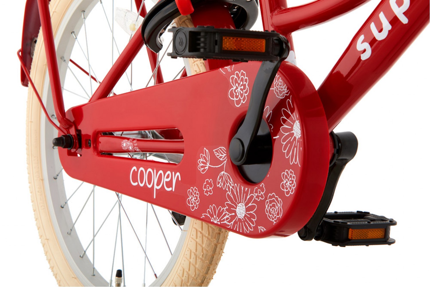 Vélo Enfant SuperSuper Cooper 20 Pouces Filles Rouge