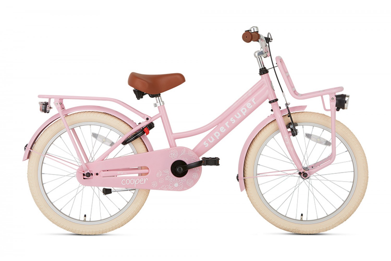 Vélo Enfant Supersuper Cooper 20 Pouces Filles Rose