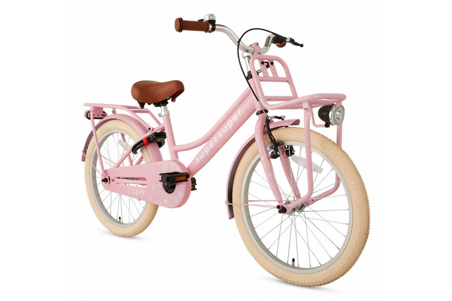 Vélo Enfant Supersuper Cooper 20 Pouces Filles Rose