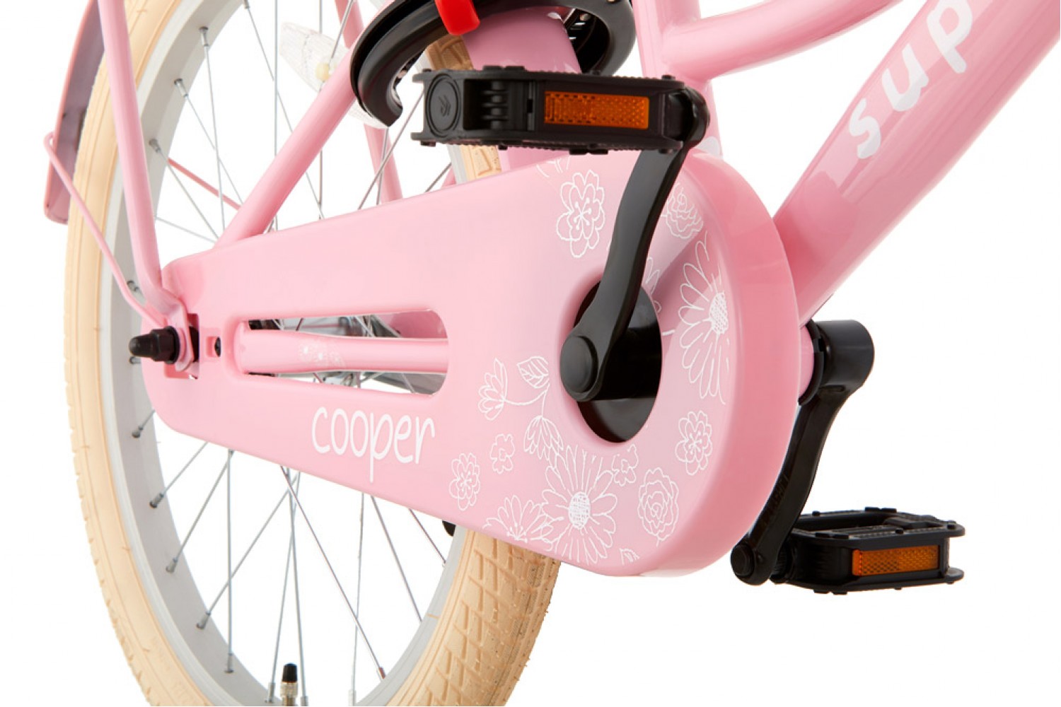 Vélo Enfant Supersuper Cooper 20 Pouces Filles Rose