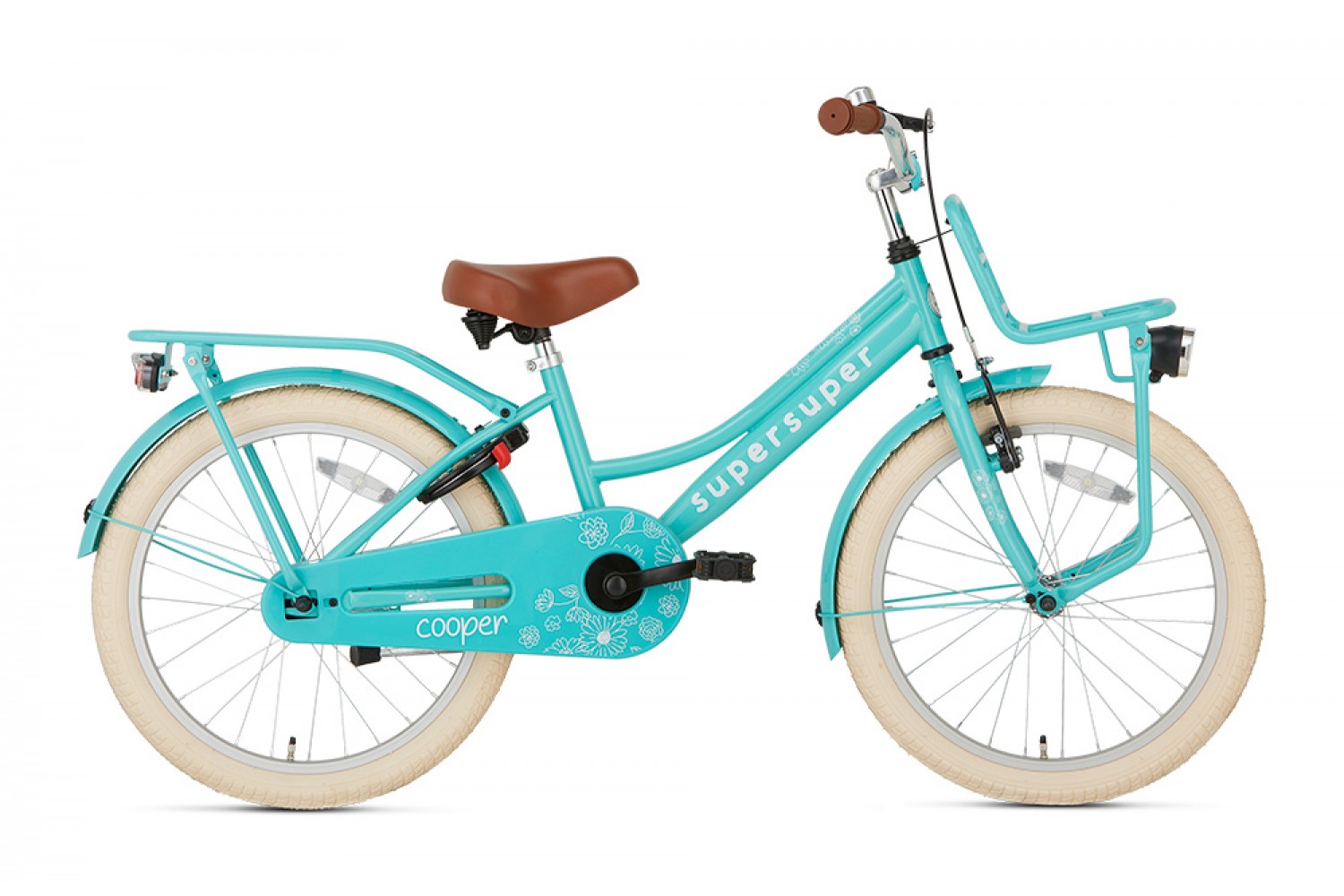 Vélo Enfant SuperSuper Cooper 20 Pouces Filles Turquoise