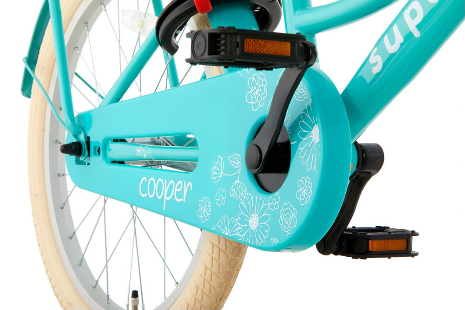 Vélo Enfant SuperSuper Cooper 20 Pouces Filles Turquoise