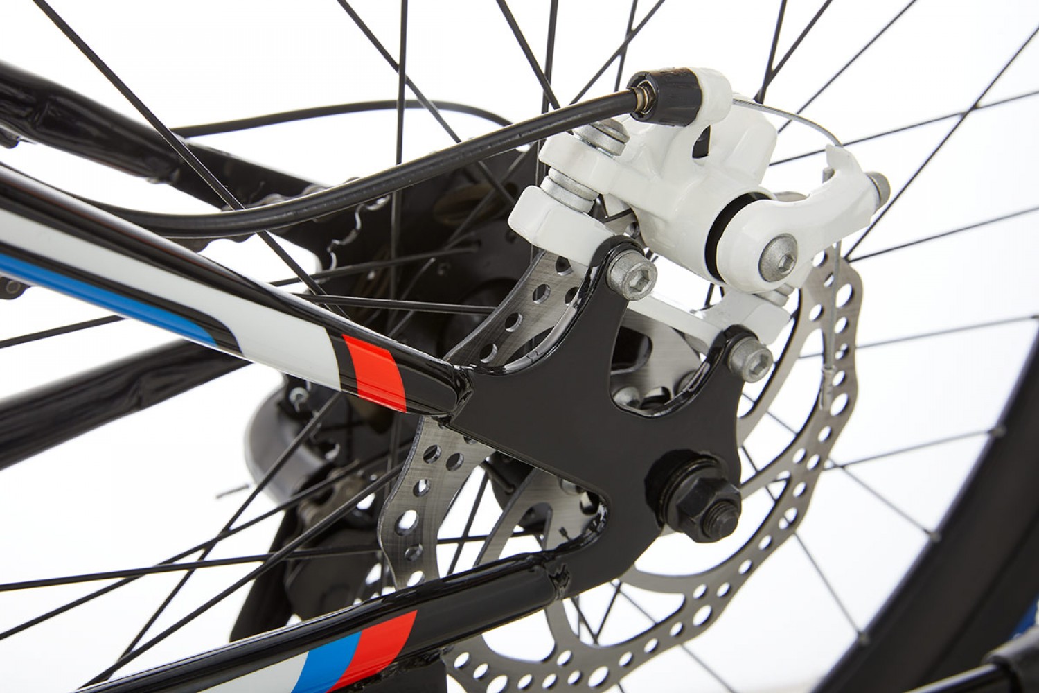 Vélo de montagne Supersuper Kiyoko 24 pouces Noir Bleu Vélo VTT Enfant Supersuper Kiyoko 24 Pouces Noir Bleu