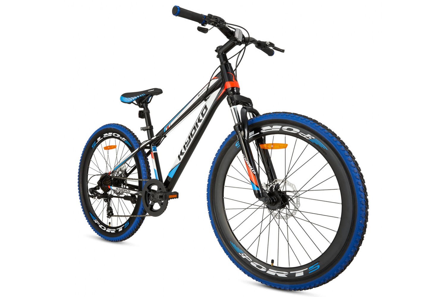 Vélo de montagne Supersuper Kiyoko 26 pouces Noir Bleu Vélo VTT Enfant Supersuper Kiyoko 26 Pouces Noir Bleu