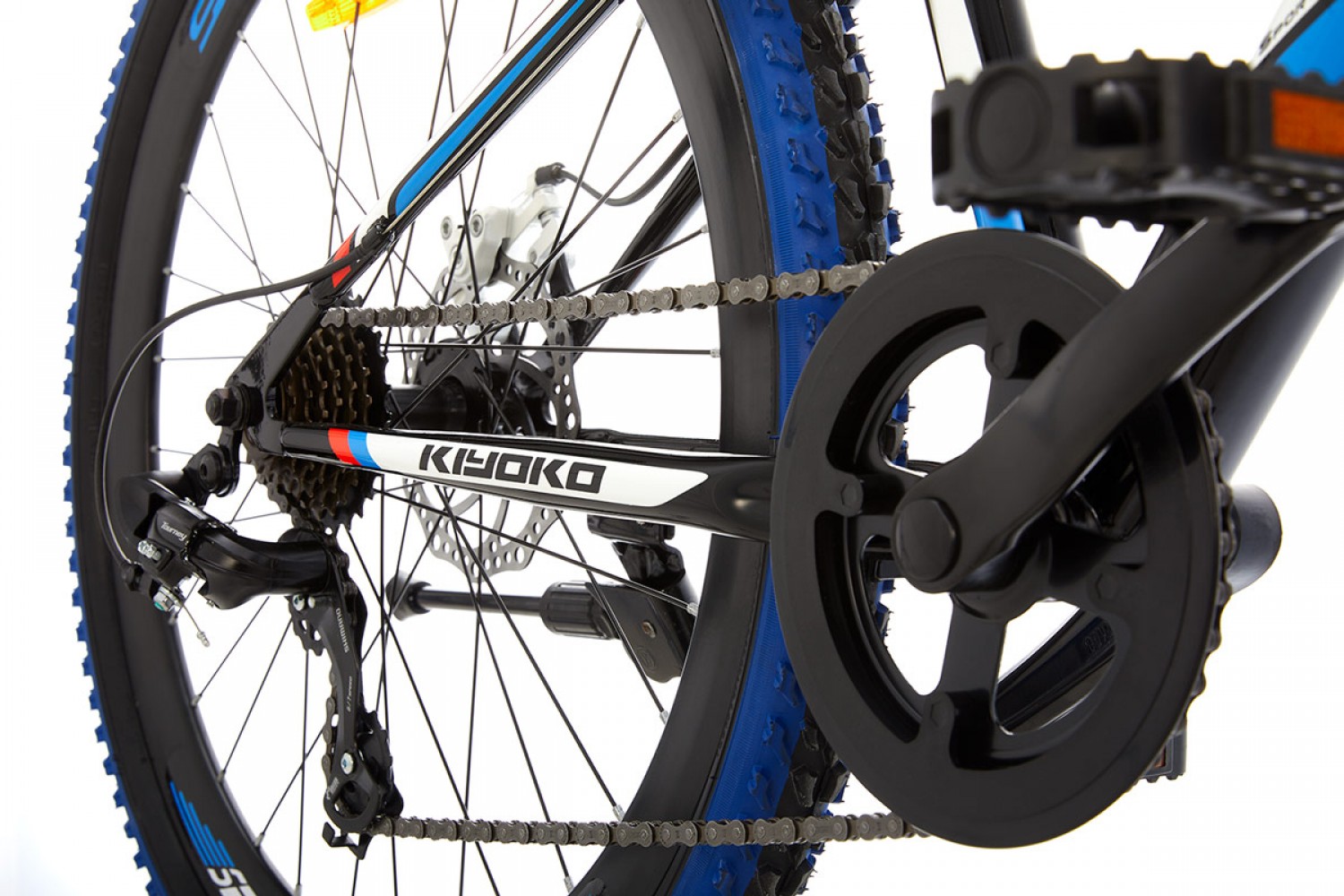 Vélo de montagne Supersuper Kiyoko 26 pouces Noir Bleu Vélo VTT Enfant Supersuper Kiyoko 26 Pouces Noir Bleu