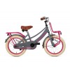 Vélo Enfant Supersuper Lola 16 Pouces Filles Gris Rose