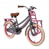 Vélo Enfant Supersuper Lola 16 Pouces Filles Gris Rose