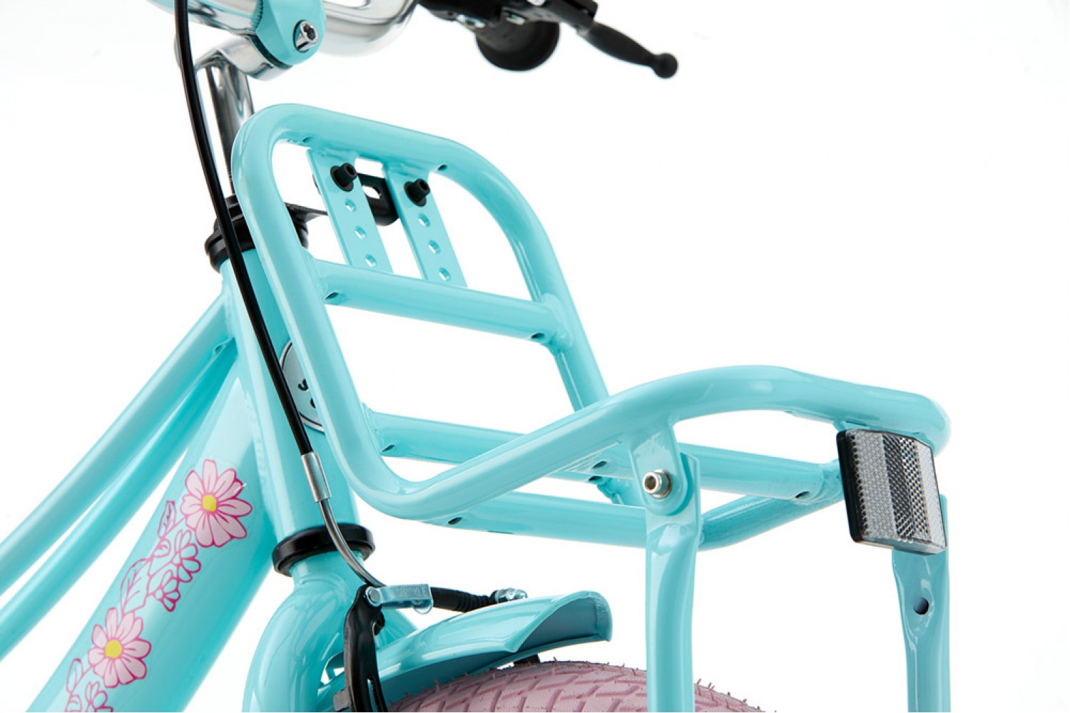 Vélo Enfant Supersuper Lola 18 Pouces Filles Rose Menthe