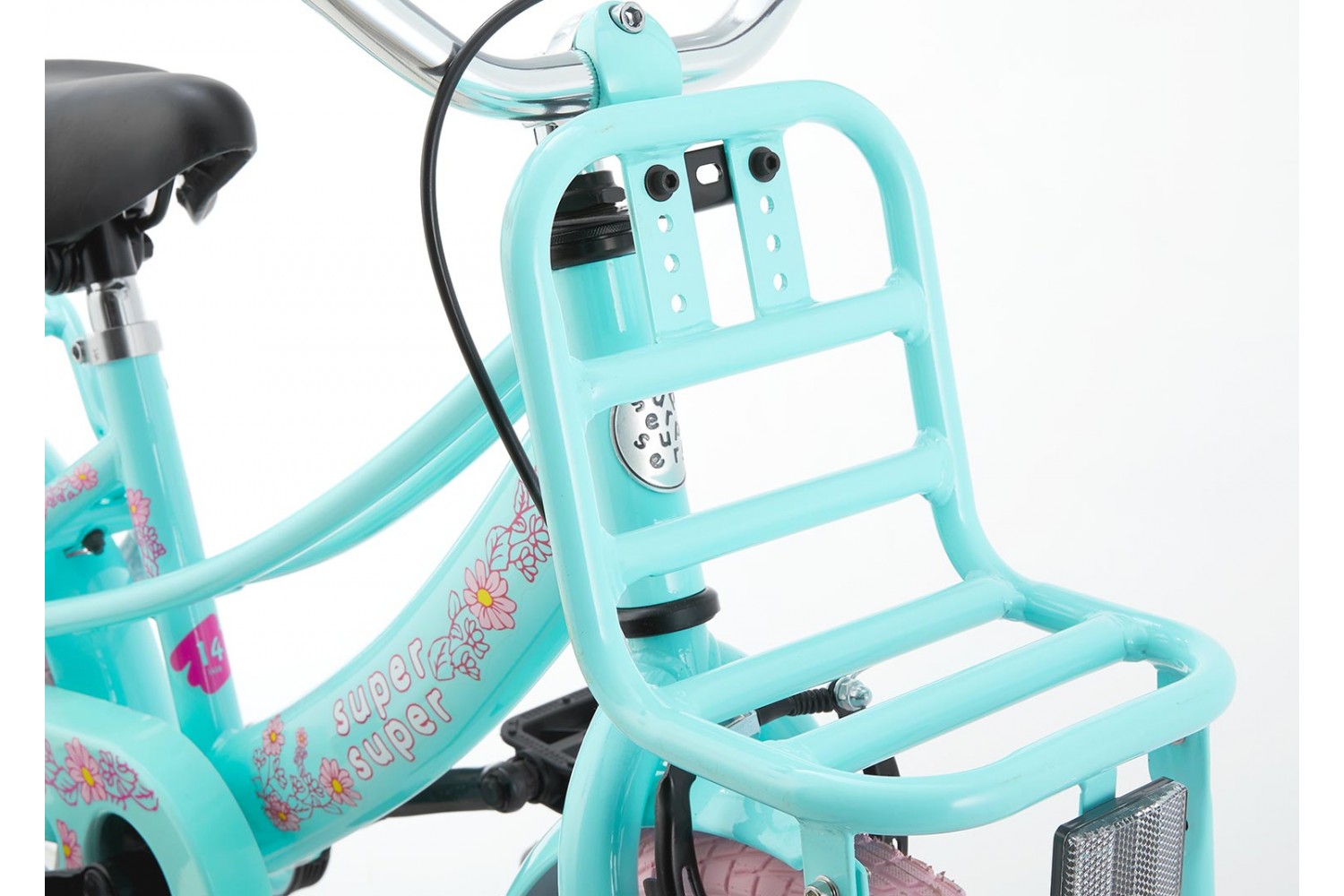 Vélo Enfant Supersuper Lola 14 Pouces Filles Mente Rose