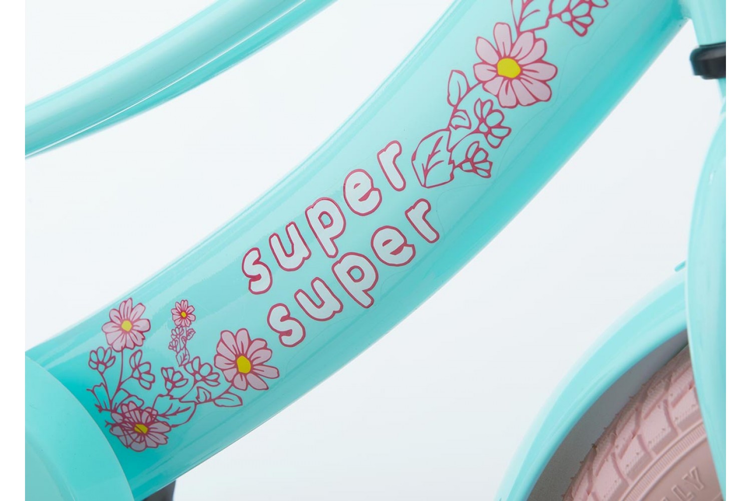 Vélo Enfant Supersuper Lola 14 Pouces Filles Mente Rose