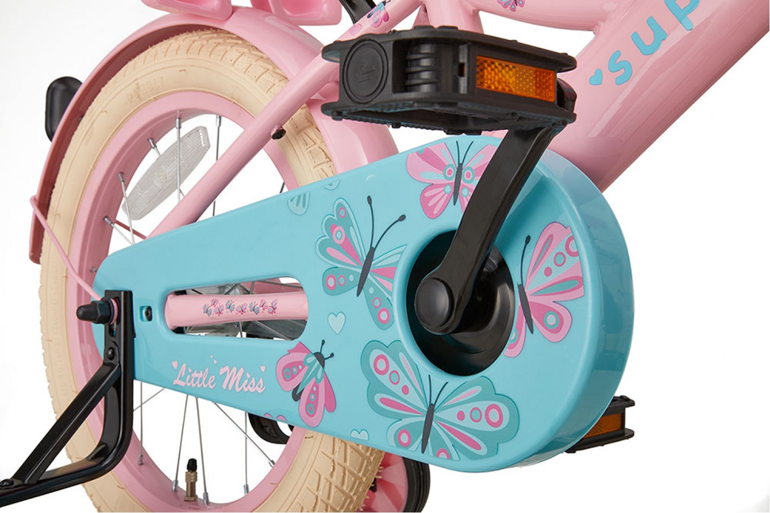 Vélo Enfant Supersuper Little Miss 16 Pouces Filles Rose