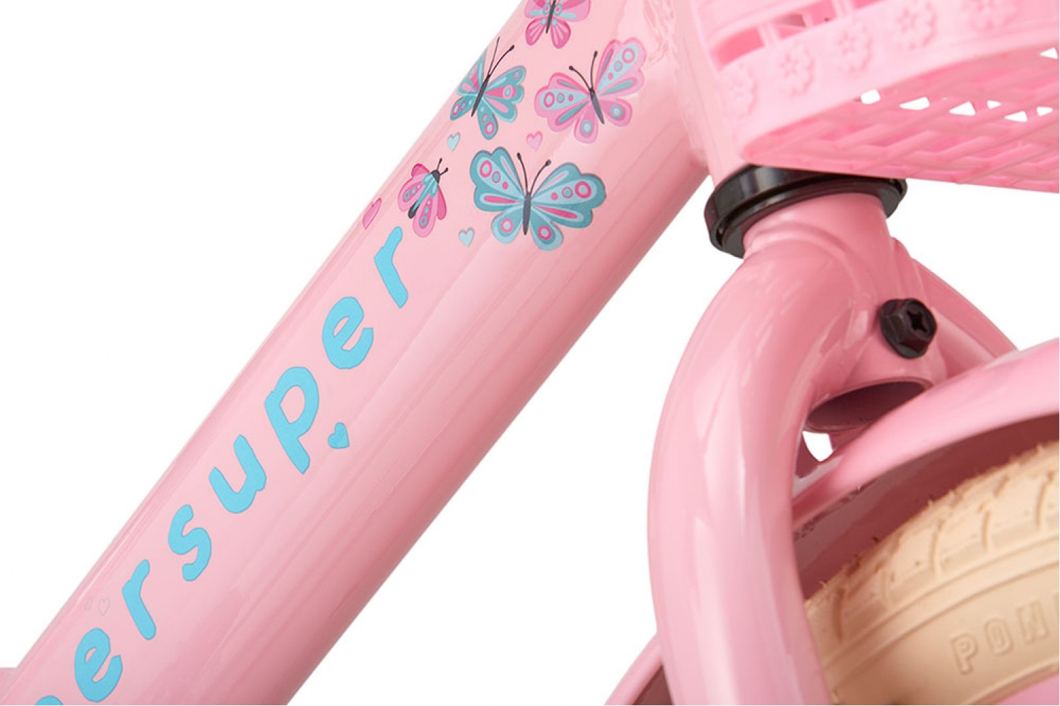 Vélo Enfant Supersuper Little Miss 16 Pouces Filles Rose