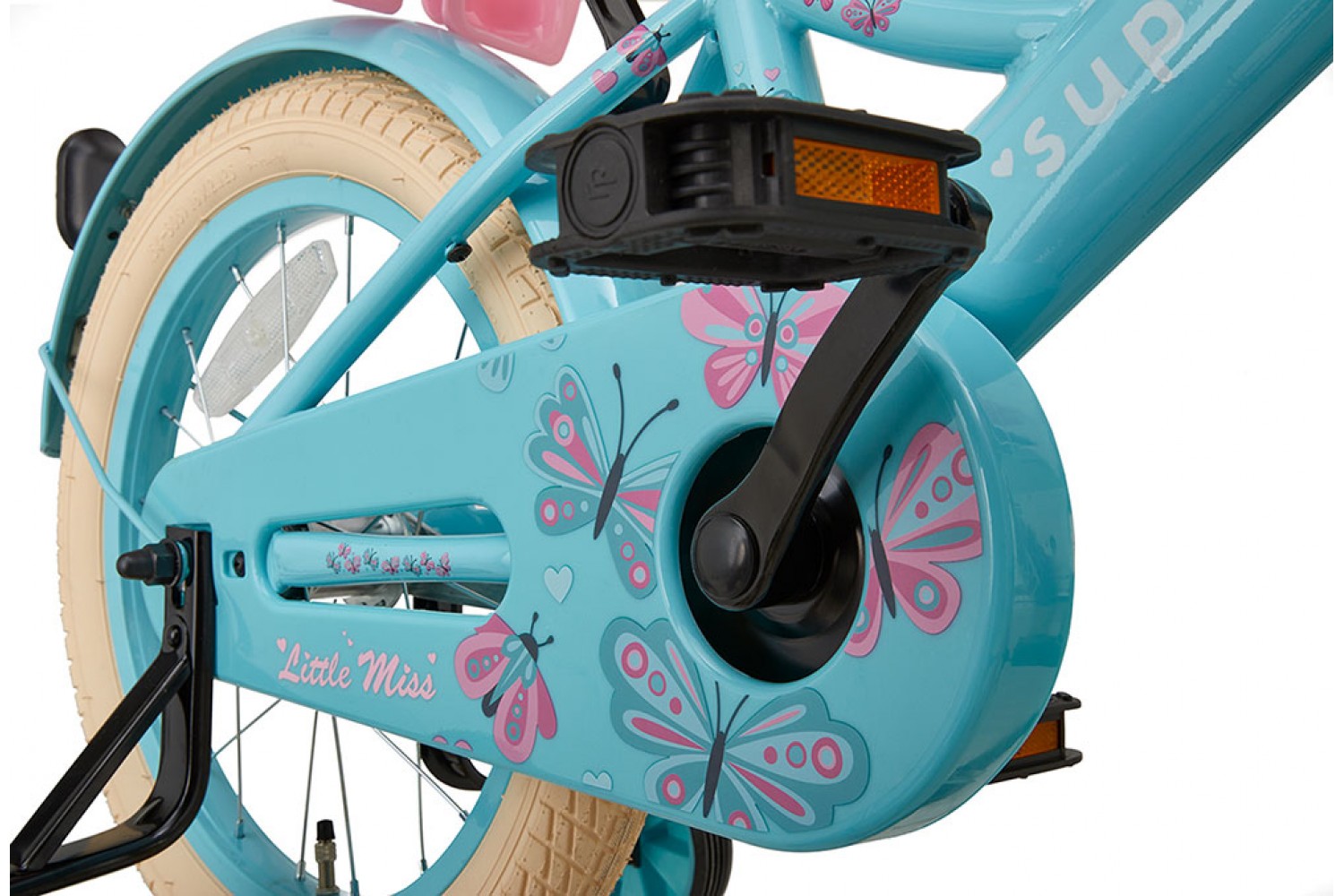 Vélo Enfant Supersuper Little Miss 16 Pouces Filles Turquoise