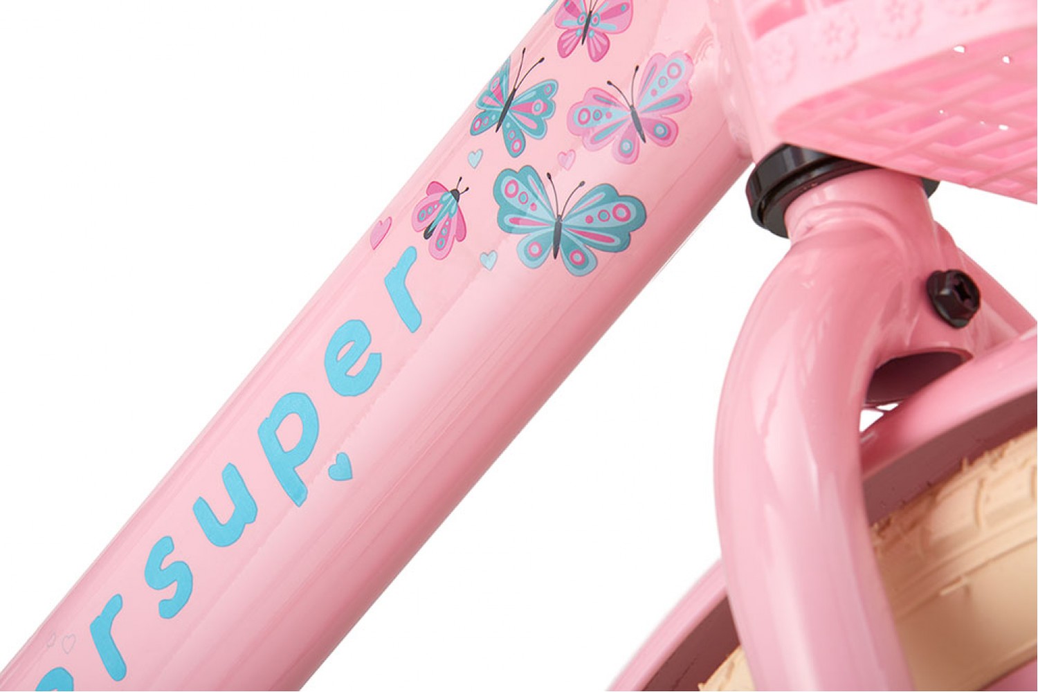 Vélo Enfant Supersuper Little Miss 18 Pouces Filles Rose