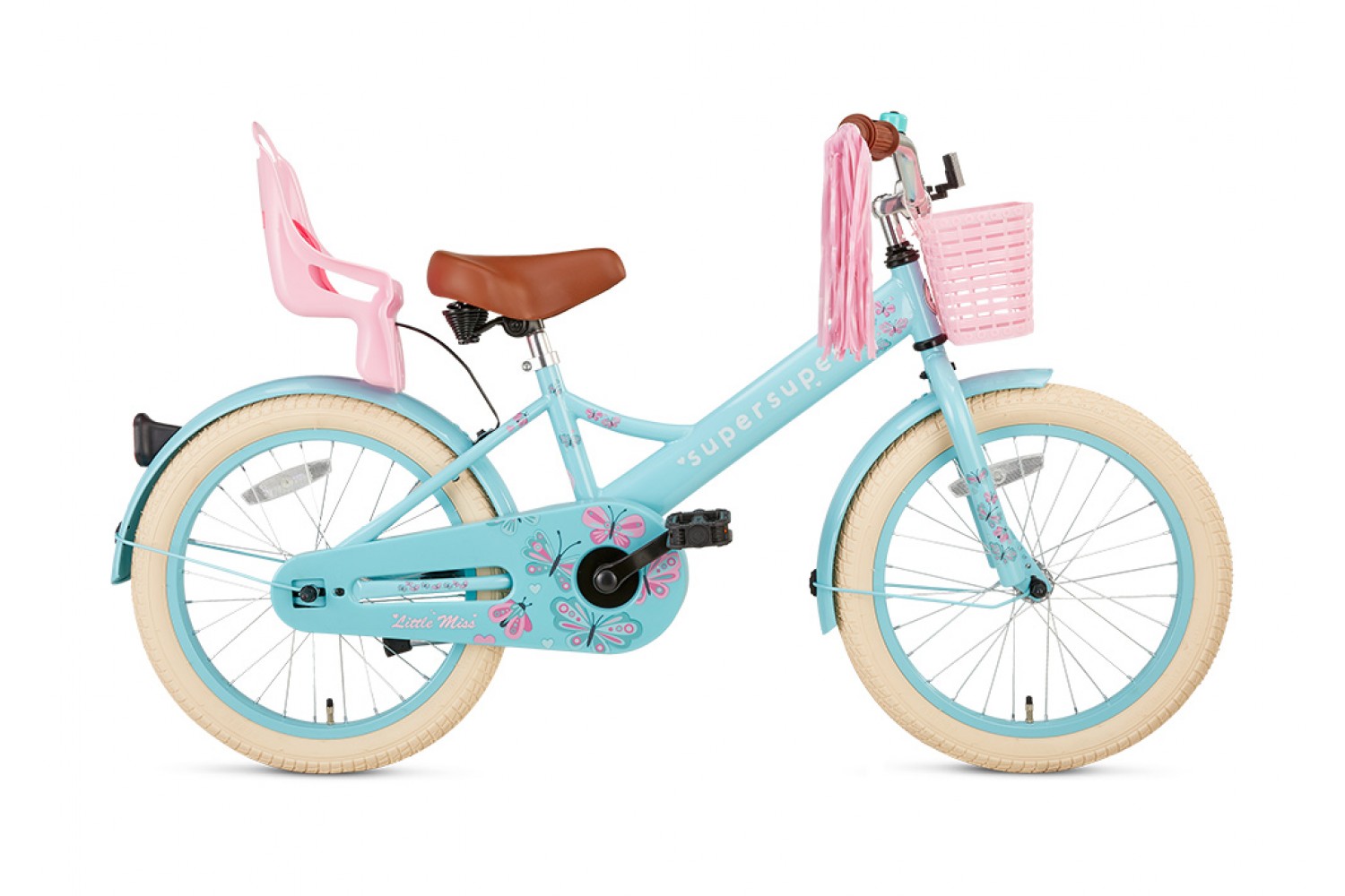 Vélo Enfant Supersuper Little Miss 18 Pouces Filles Turquoise