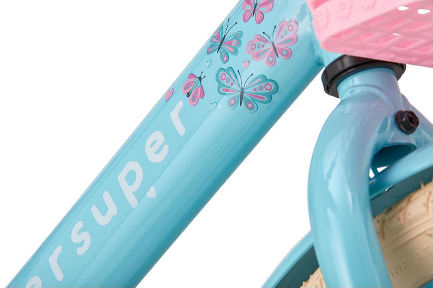 Vélo Enfant Supersuper Little Miss 18 Pouces Filles Turquoise