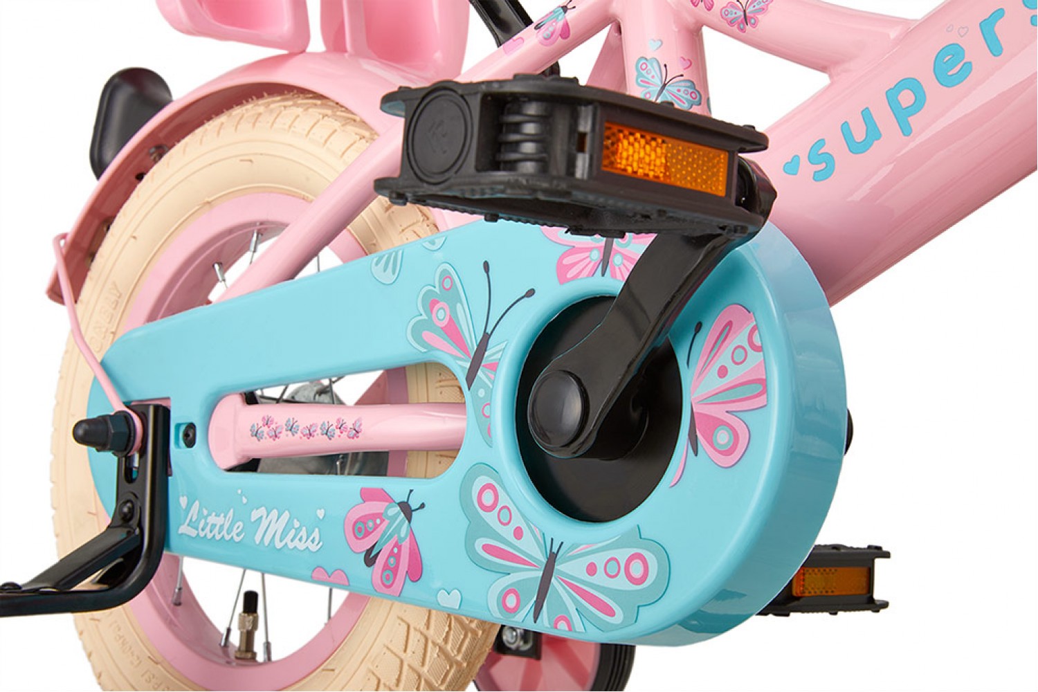 Vélo Enfant Supersuper Little Miss 12 Pouces Filles Rose