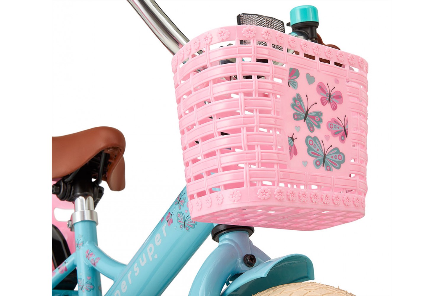 Vélo Enfant Supersuper Little Miss 12 Pouces Filles Turquoise