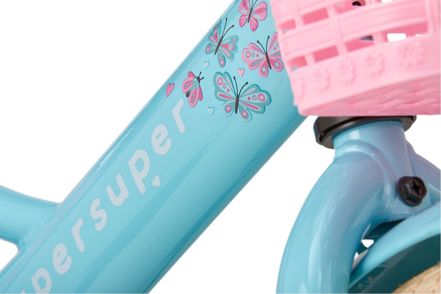 Vélo Enfant Supersuper Little Miss 12 Pouces Filles Turquoise